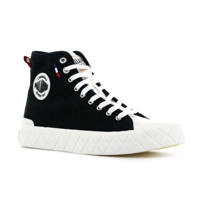 Palladium Palla Ace Canvas High Tops Sneakers Dames Zwart | NL 96EWRUP